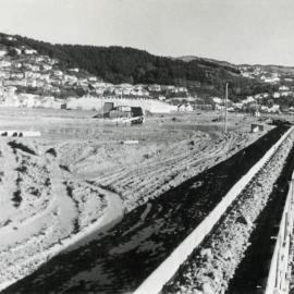 Reclaimed land in Evans Bay 