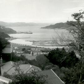 Evans Bay during reclamation