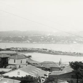 Reclaimed land used as car parking