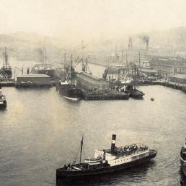 Elevated view of Queens Wharf
