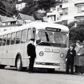 Trolley bus on Oriental Parade