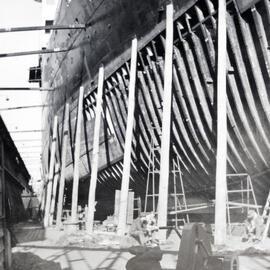 Wanganella in dry dock 