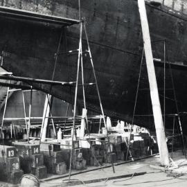 Wanganella in dry dock