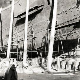 Wanganella in dry dock 