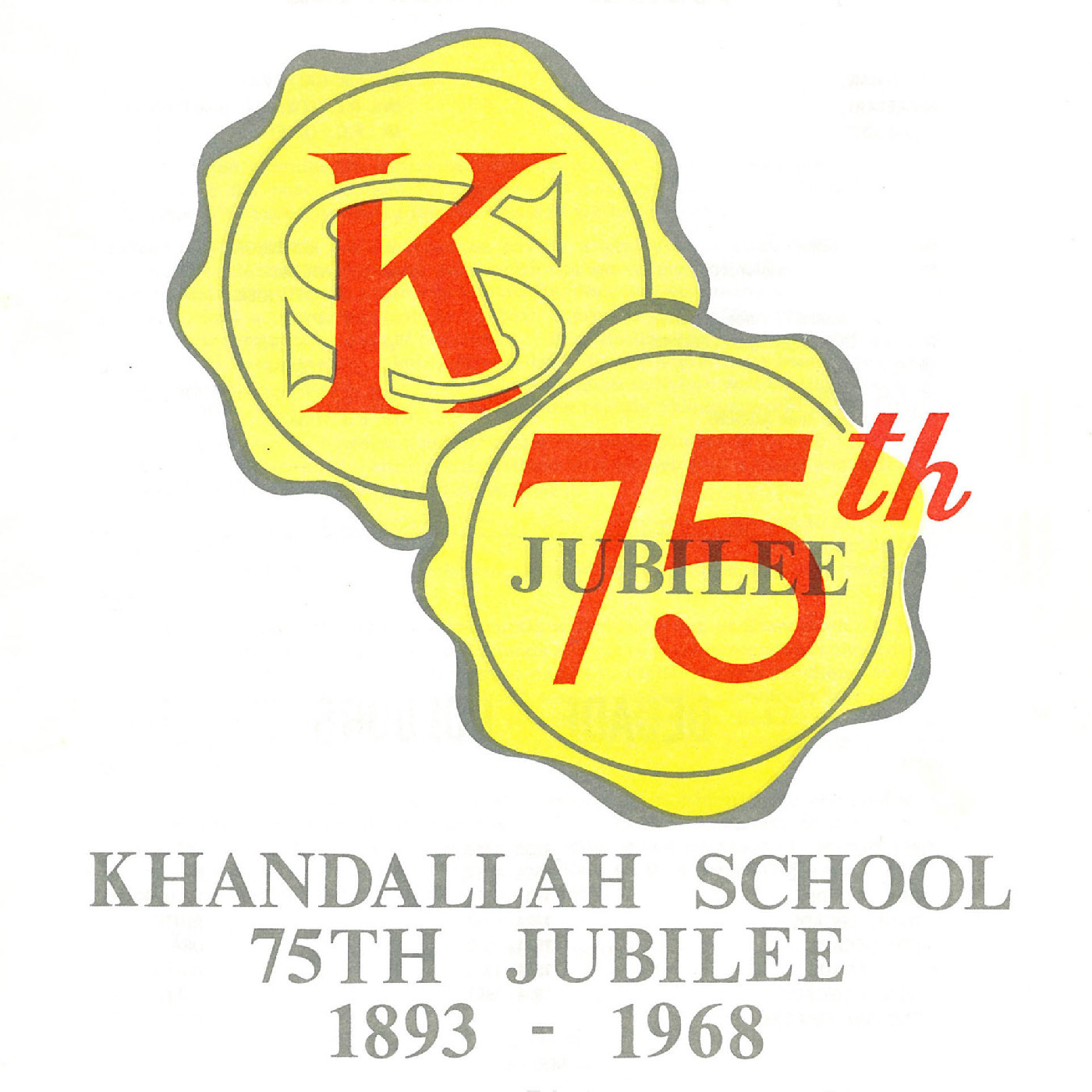 Khandallah School 75th Jubilee, 1893 - 1968