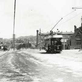 Tram in Featherston Street
