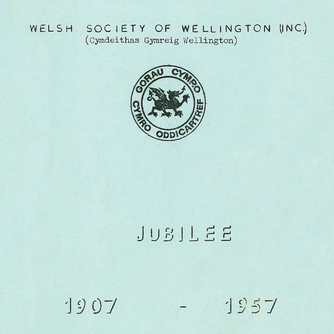 Welsh Society of Wellington Jubilee