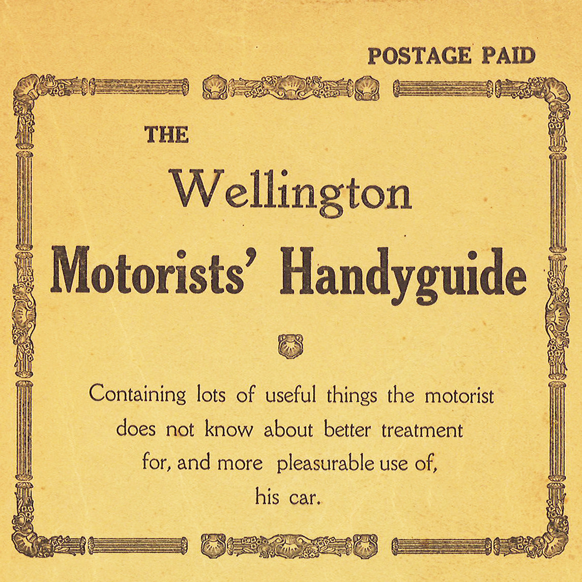 The Wellington Motorists' Handyguide