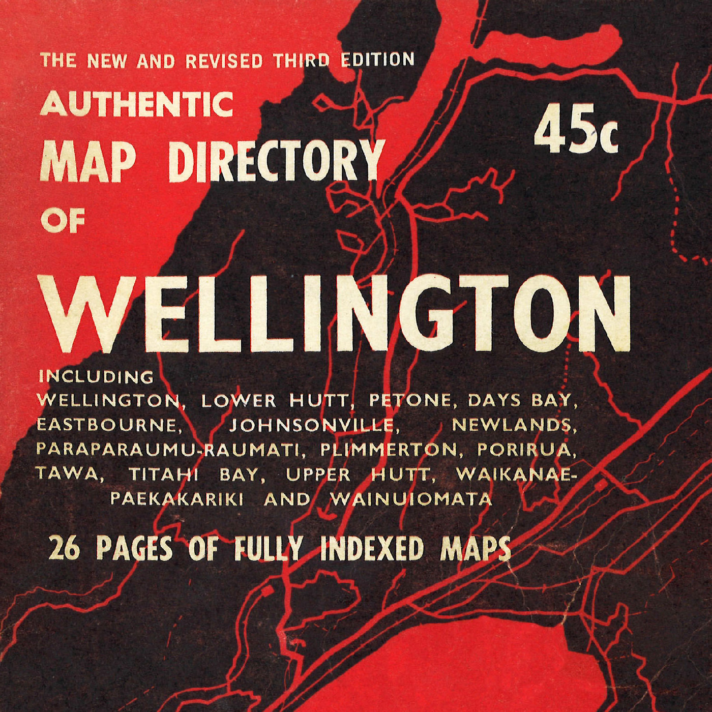 Authentic Map Directory of Wellington (c. 1968)