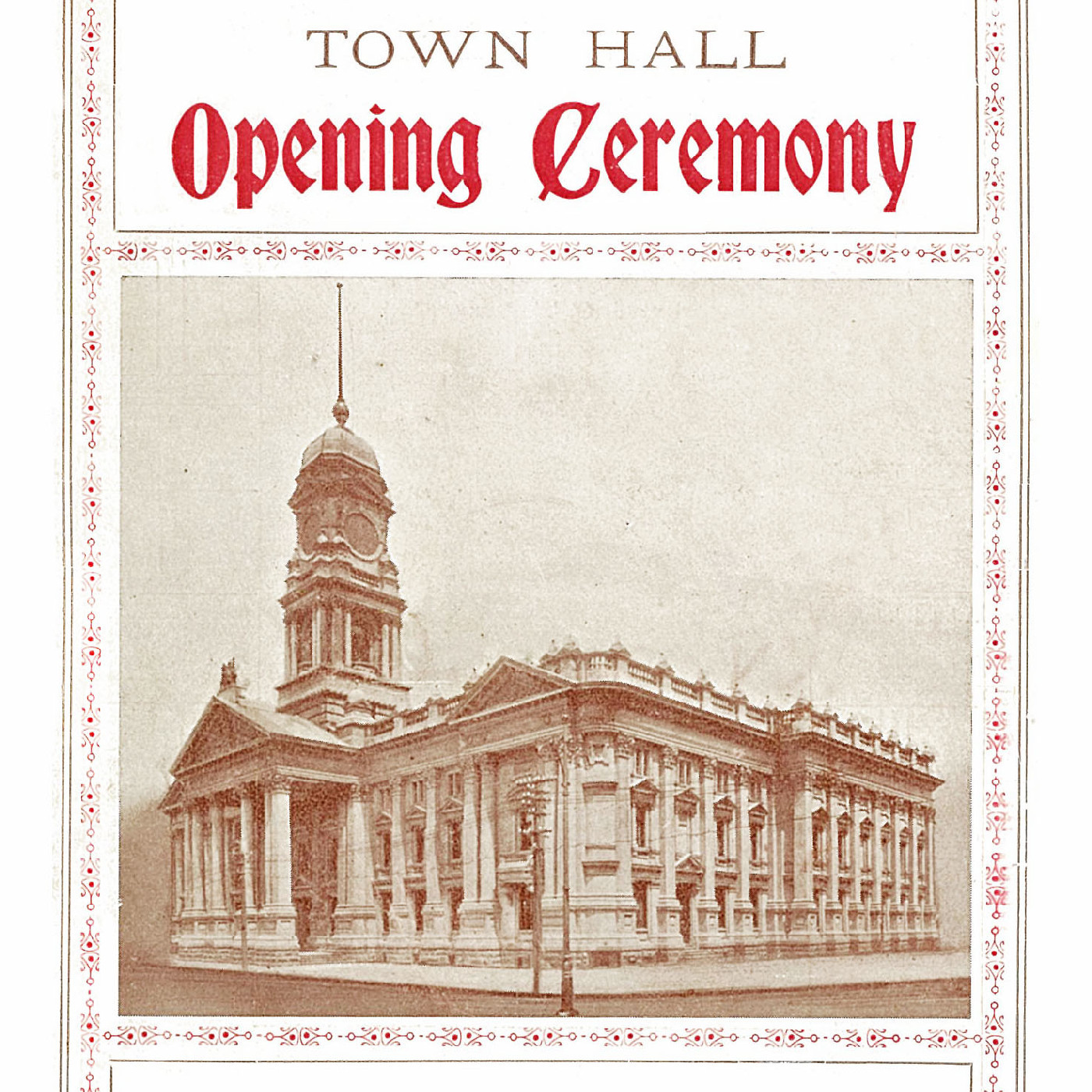 Town Hall Opening Ceremony