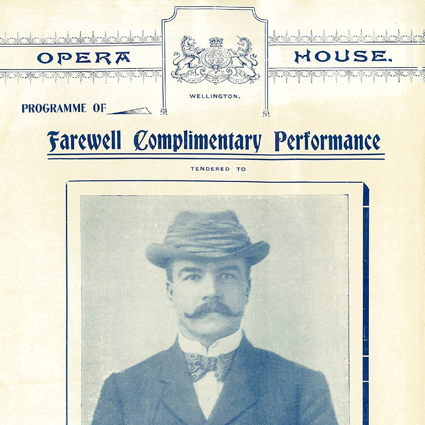 Opera House: Programme of Farewell Complimentary Performance
