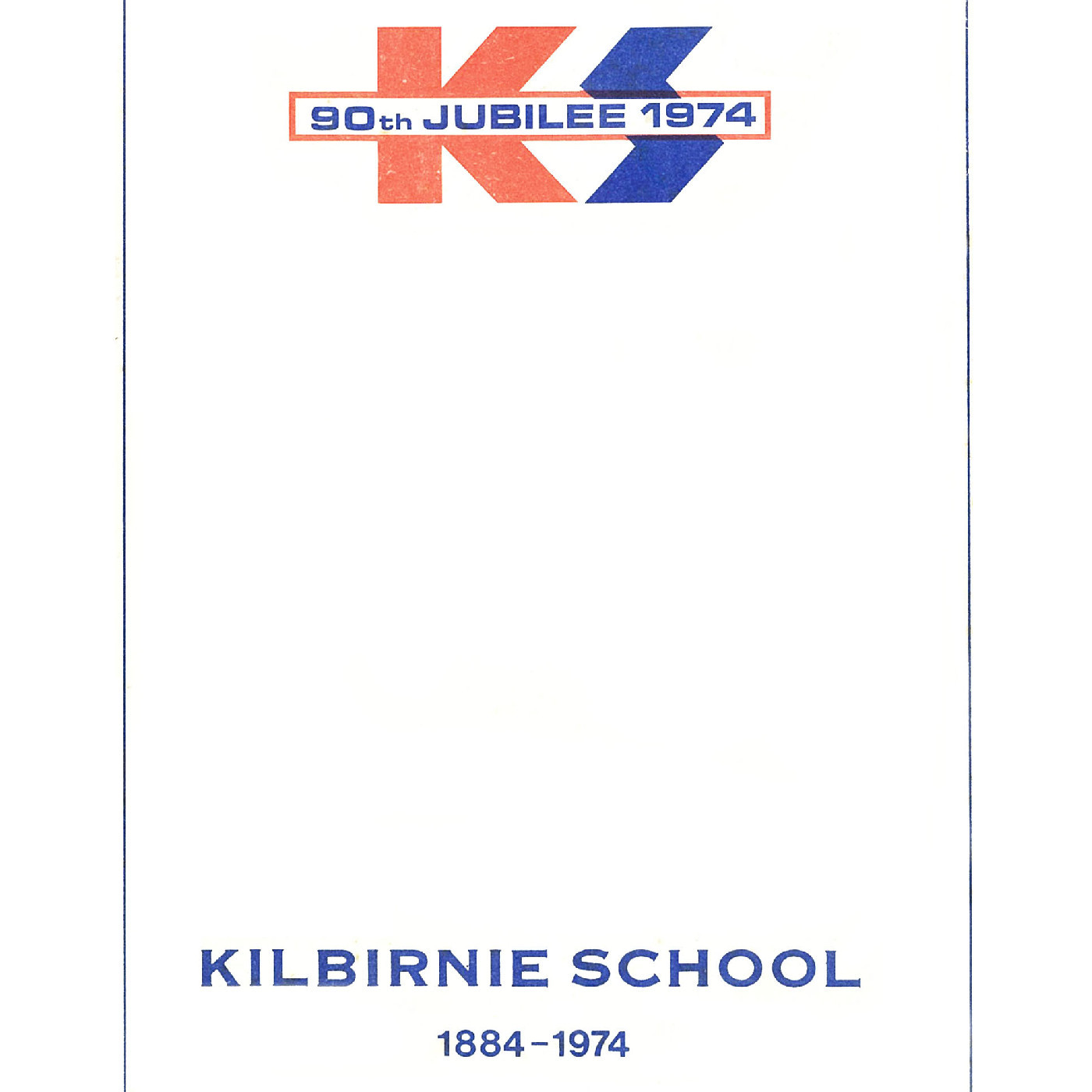 Kilbirnie School 90th Jubilee 1974