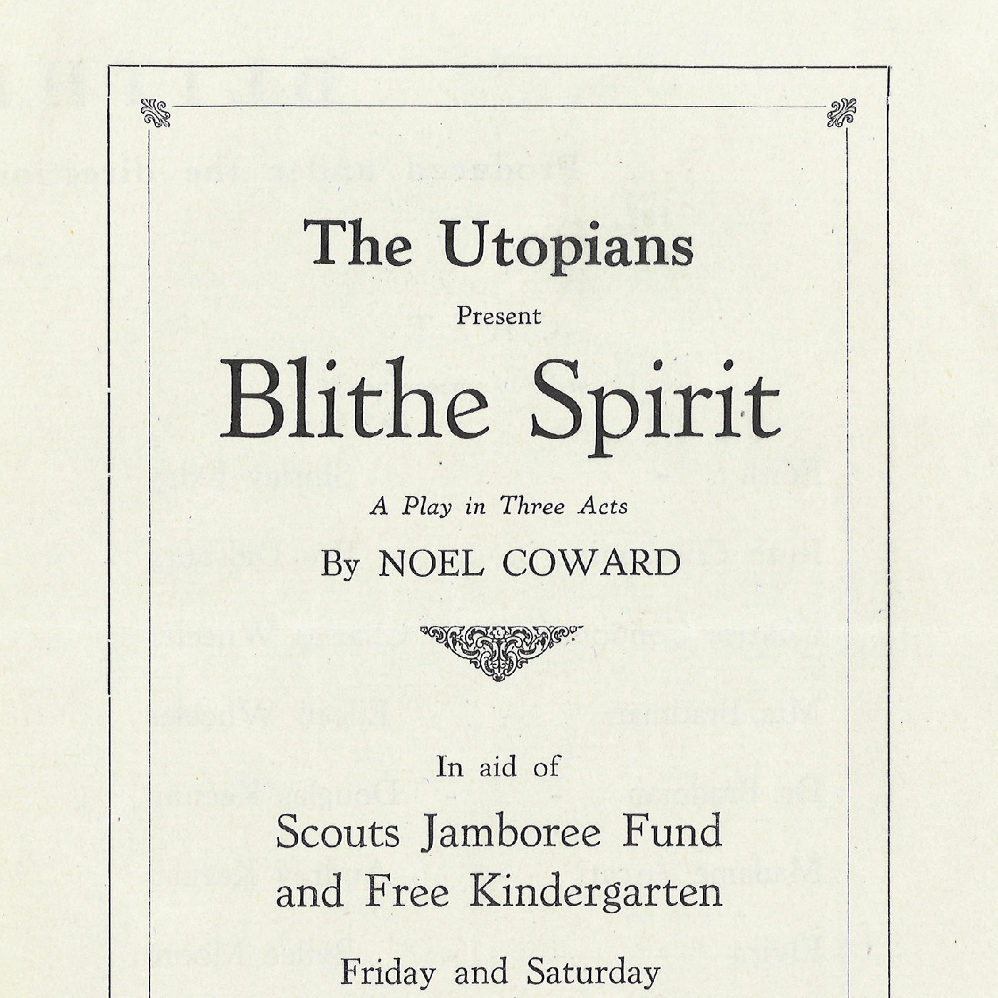The Utopians: "Blithe Spirit"