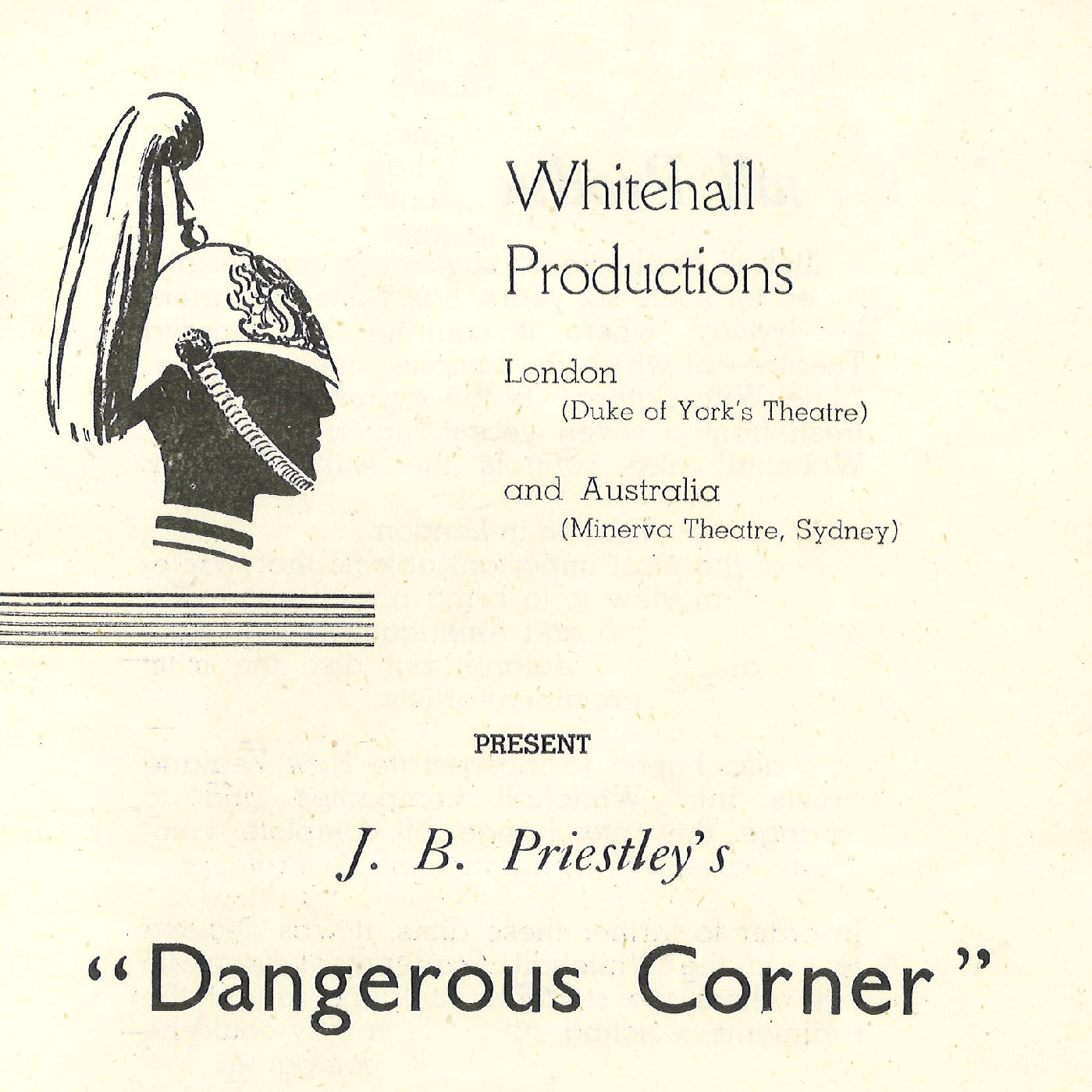 Whitehall Productions: "Dangerous Corner"