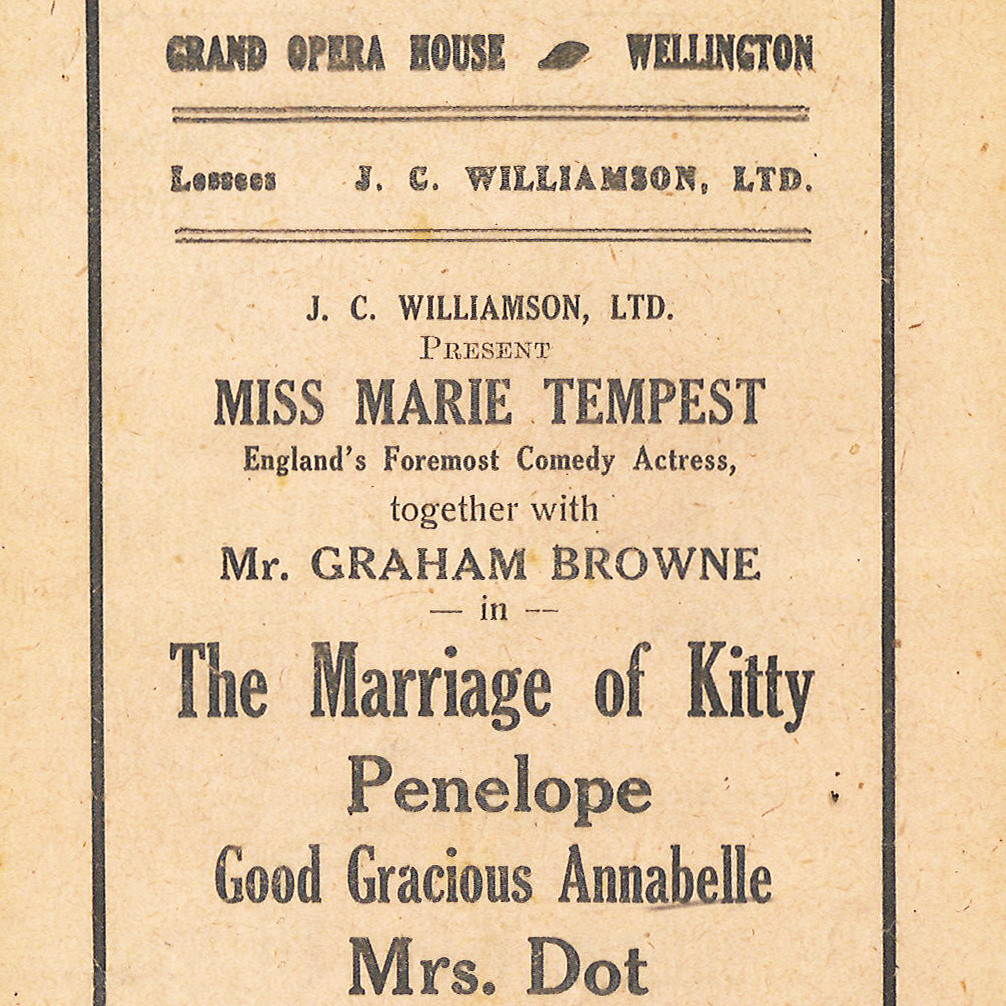 J.C. Williamson: "The Marriage of Kitty" and other plays
