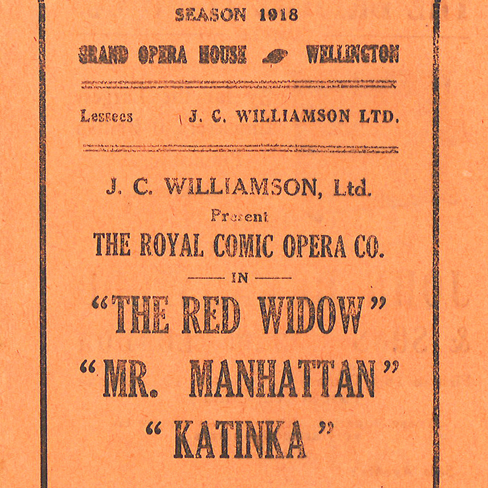 J.C. Williamson: "The Red Widow"