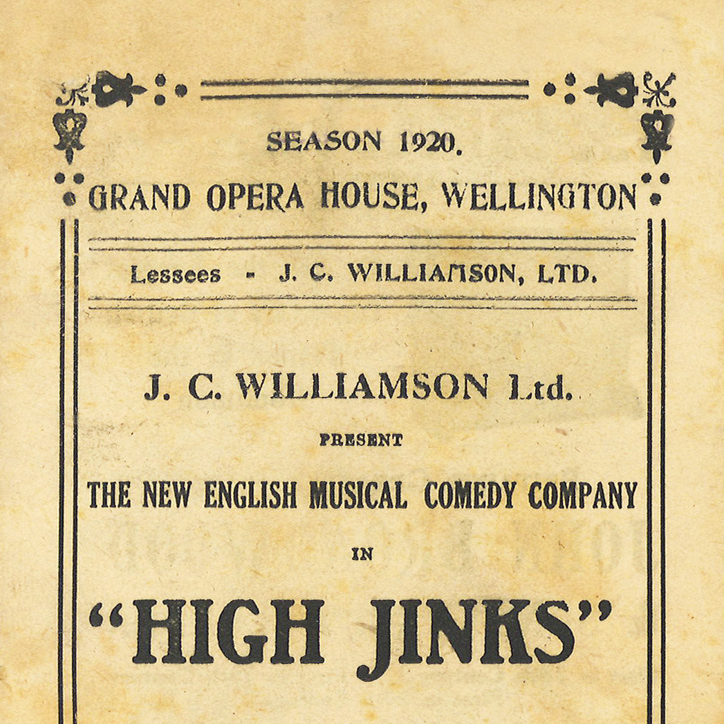 J.C. Williamson: "High Jinks"