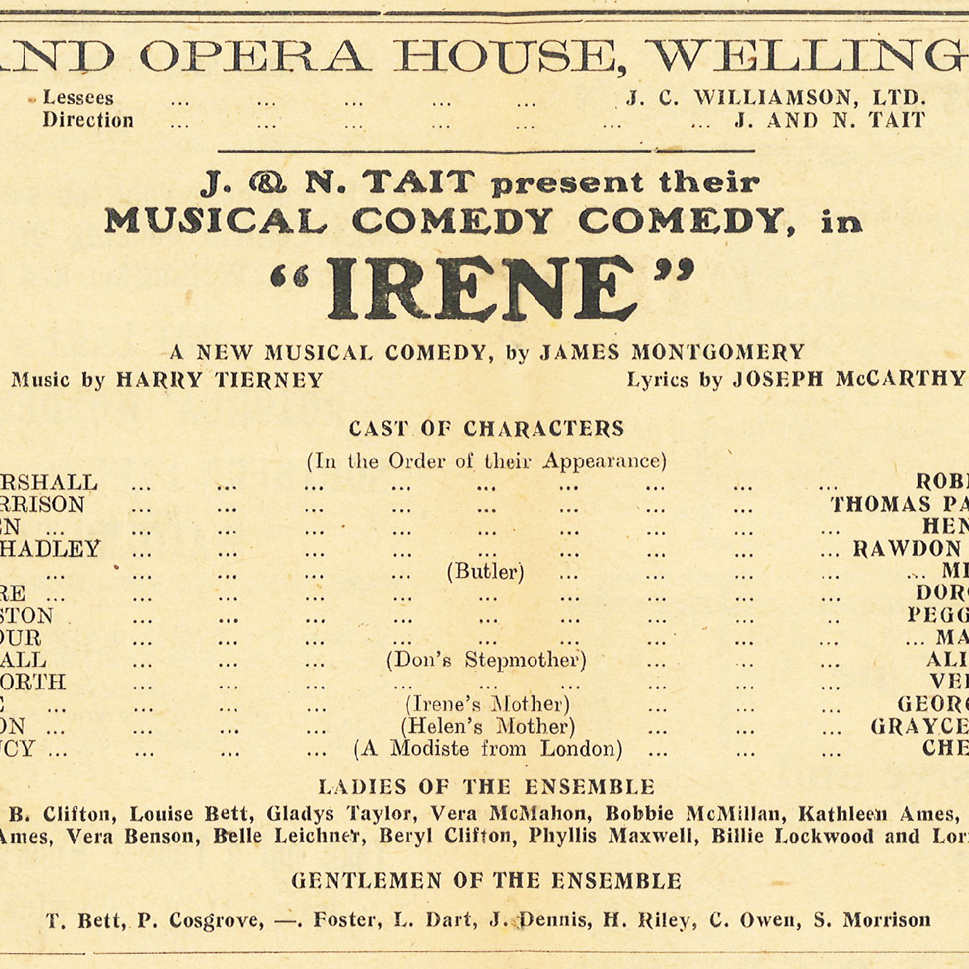 J. & N. Tait: "Irene"