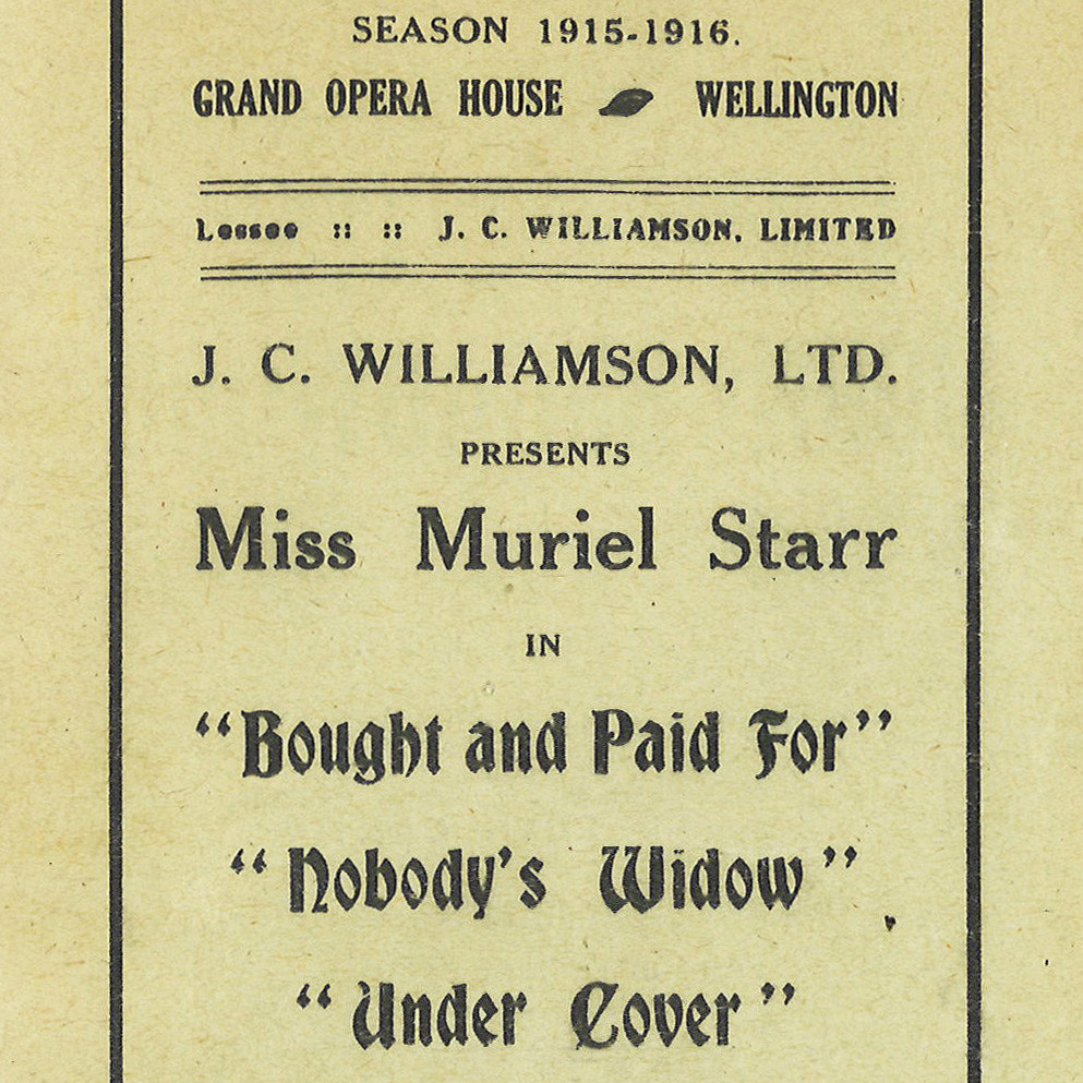 J.C. Williamson: "Bought and Paid For"