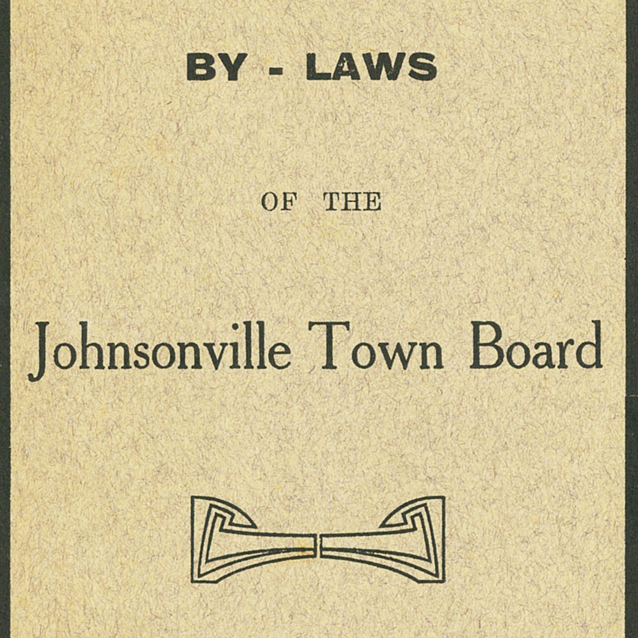 By-Laws of the Johnsonville Town Board