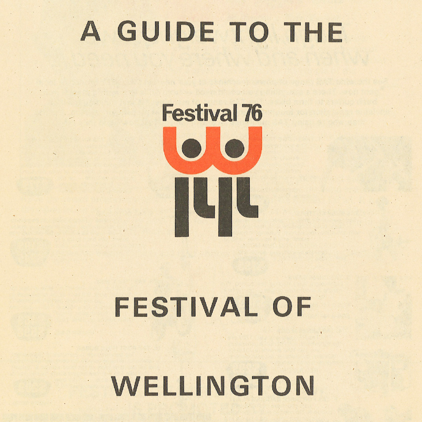A Guide to the Festival of Wellington (1976)