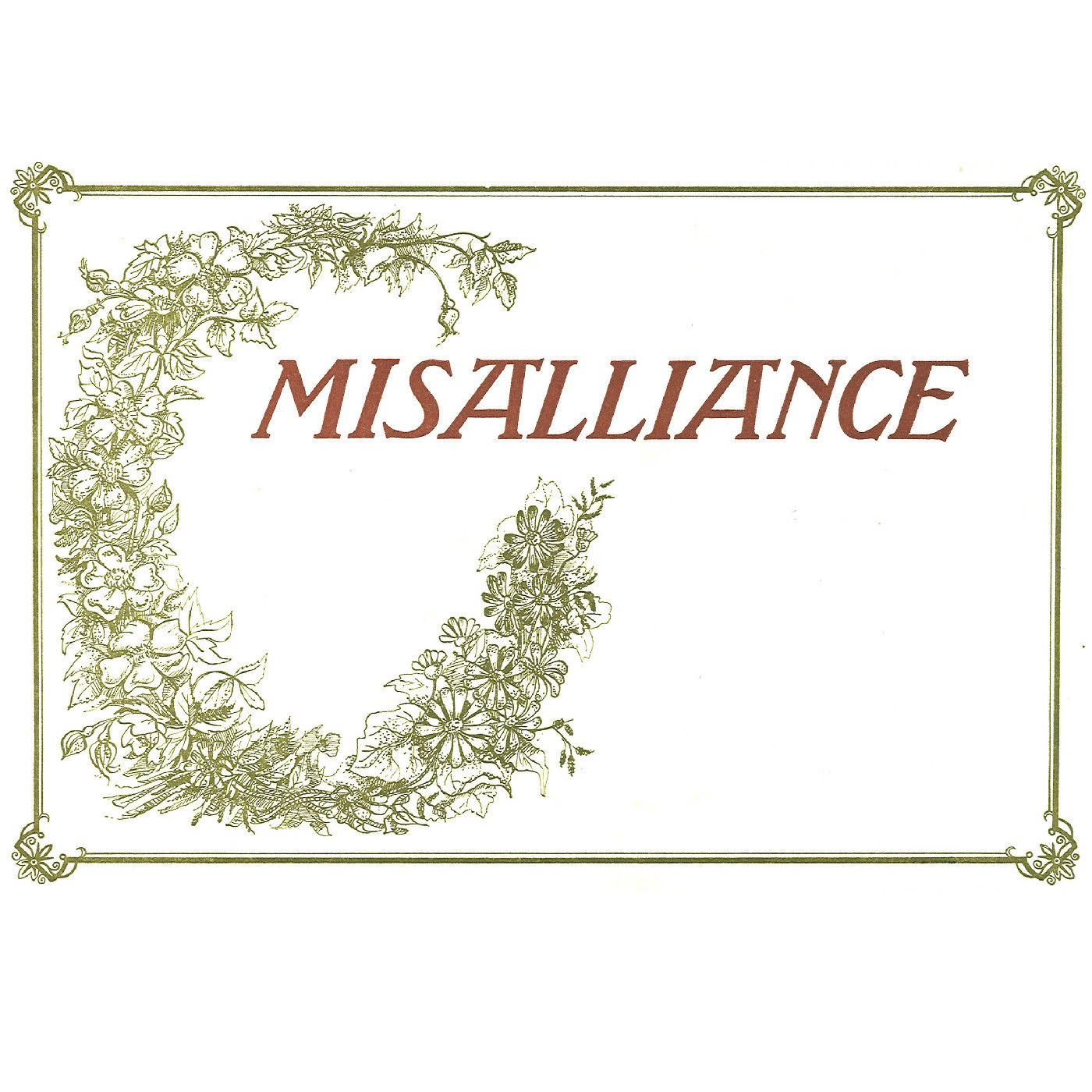 Downstage Theatre: "Misalliance"