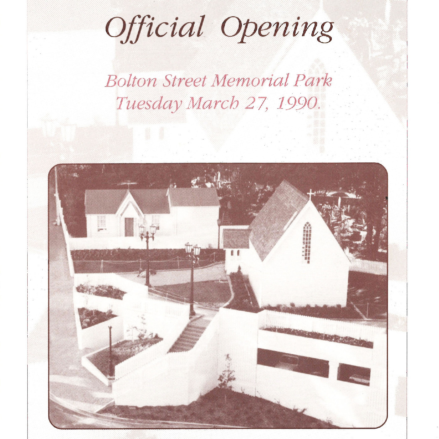 Official Opening: Bolton Street Memorial Park