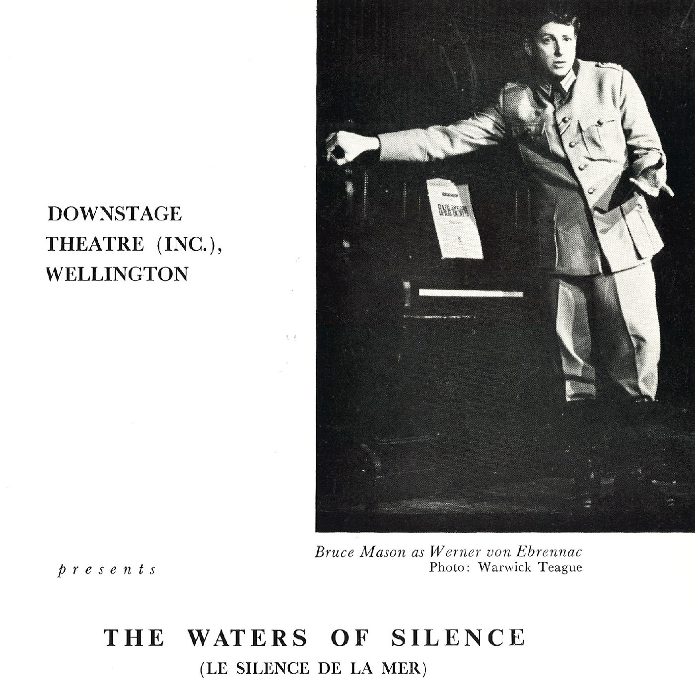 Downstage Theatre: "Waters of Silence"