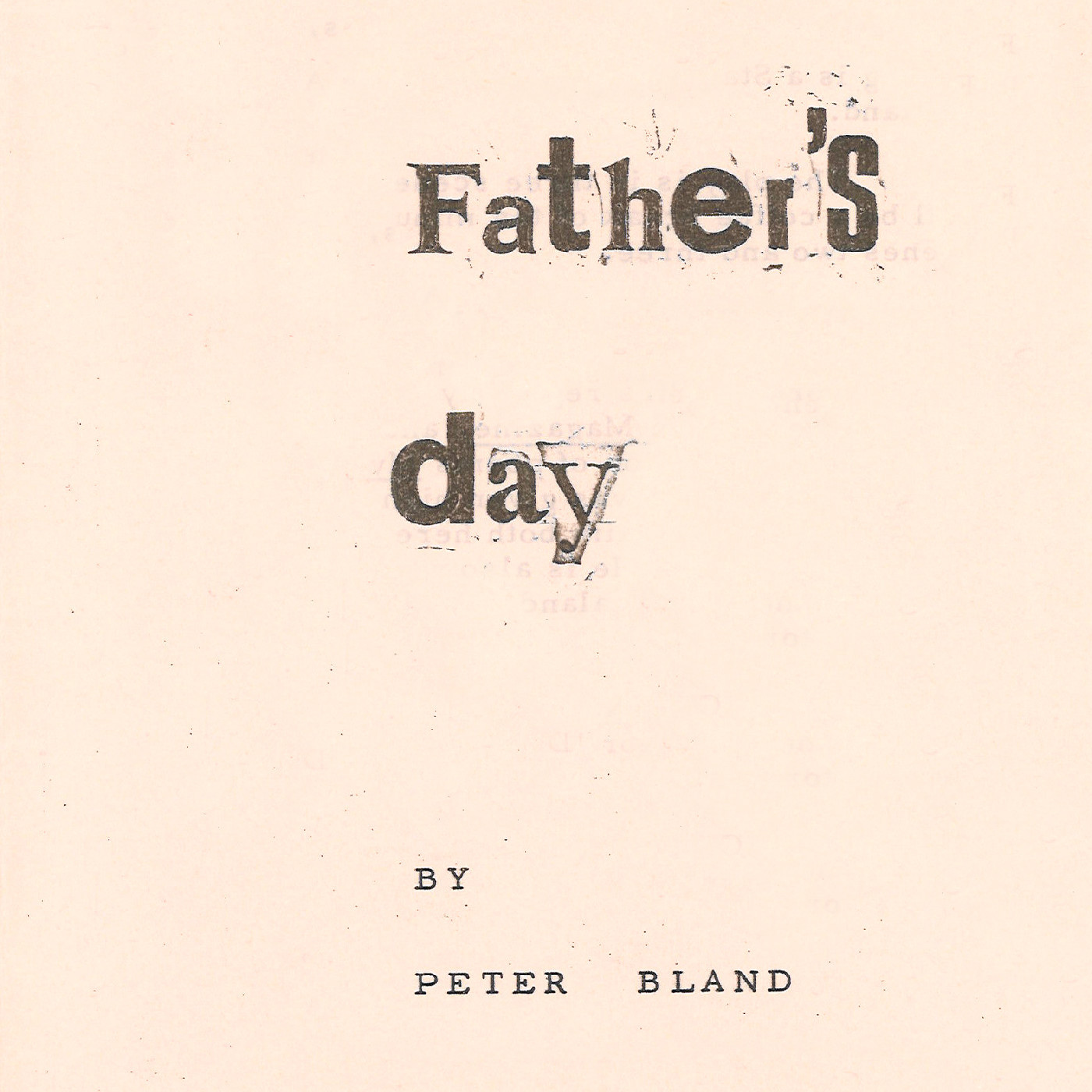 Downstage Theatre: "Father's Day"
