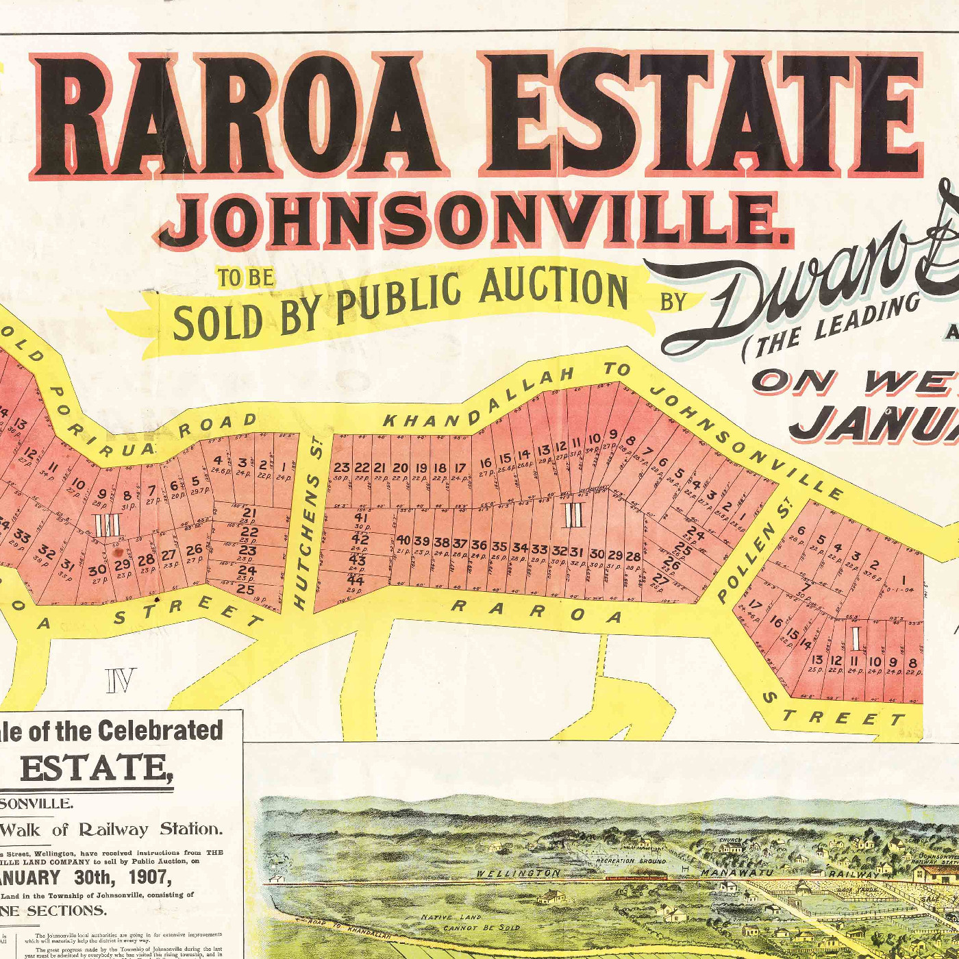 Plan of the Raroa Estate, Johnsonville