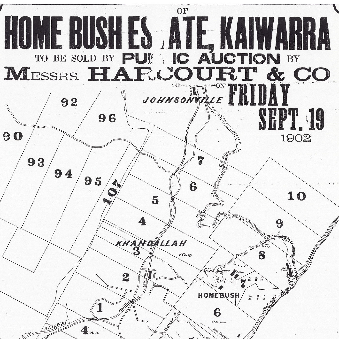 Home Bush Estate, Kaiwarra