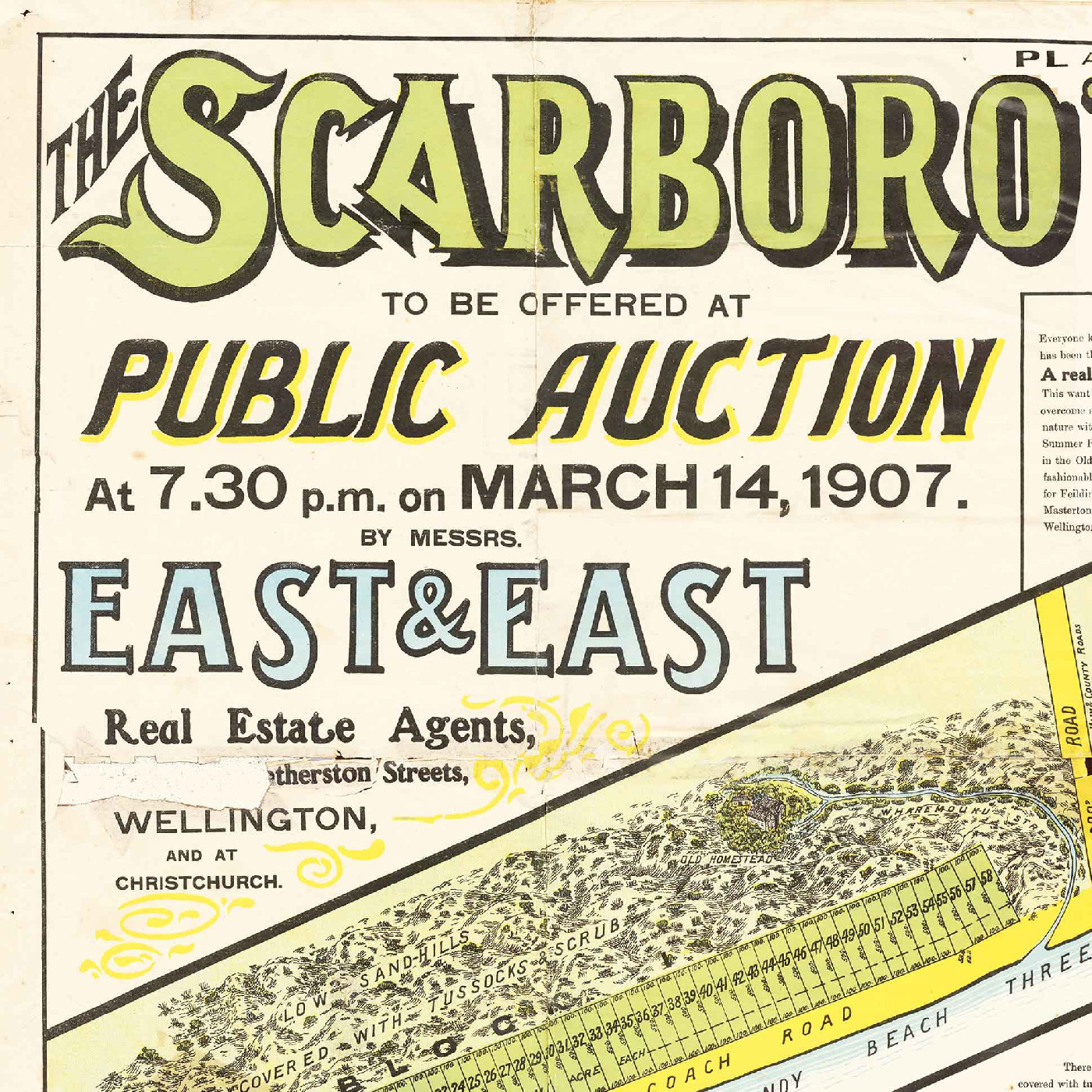 Plan of the Scarboro' of New Zealand [Raumati Beach]