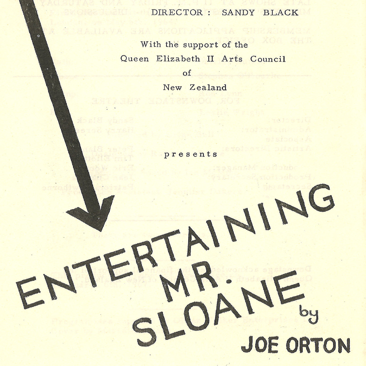 Downstage Theatre: "Entertaining Mr. Sloane"