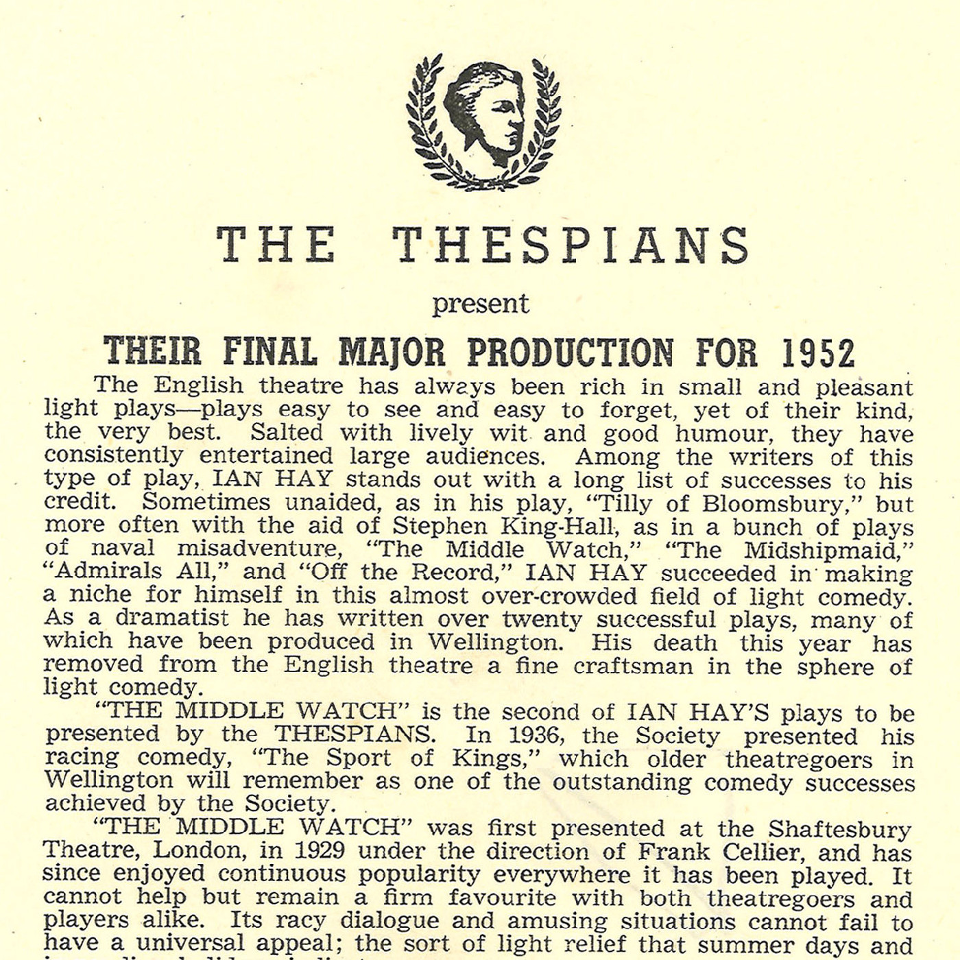 The Thespians: "The Middle Watch"