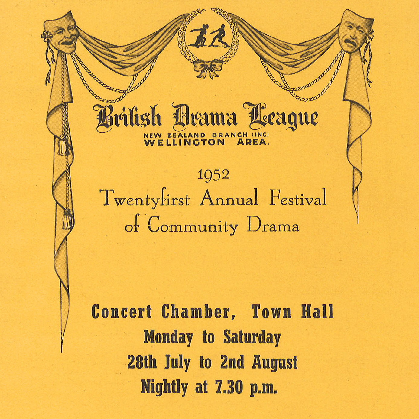 Wellington Area 21st Annual Festival Of Drama (1952)
