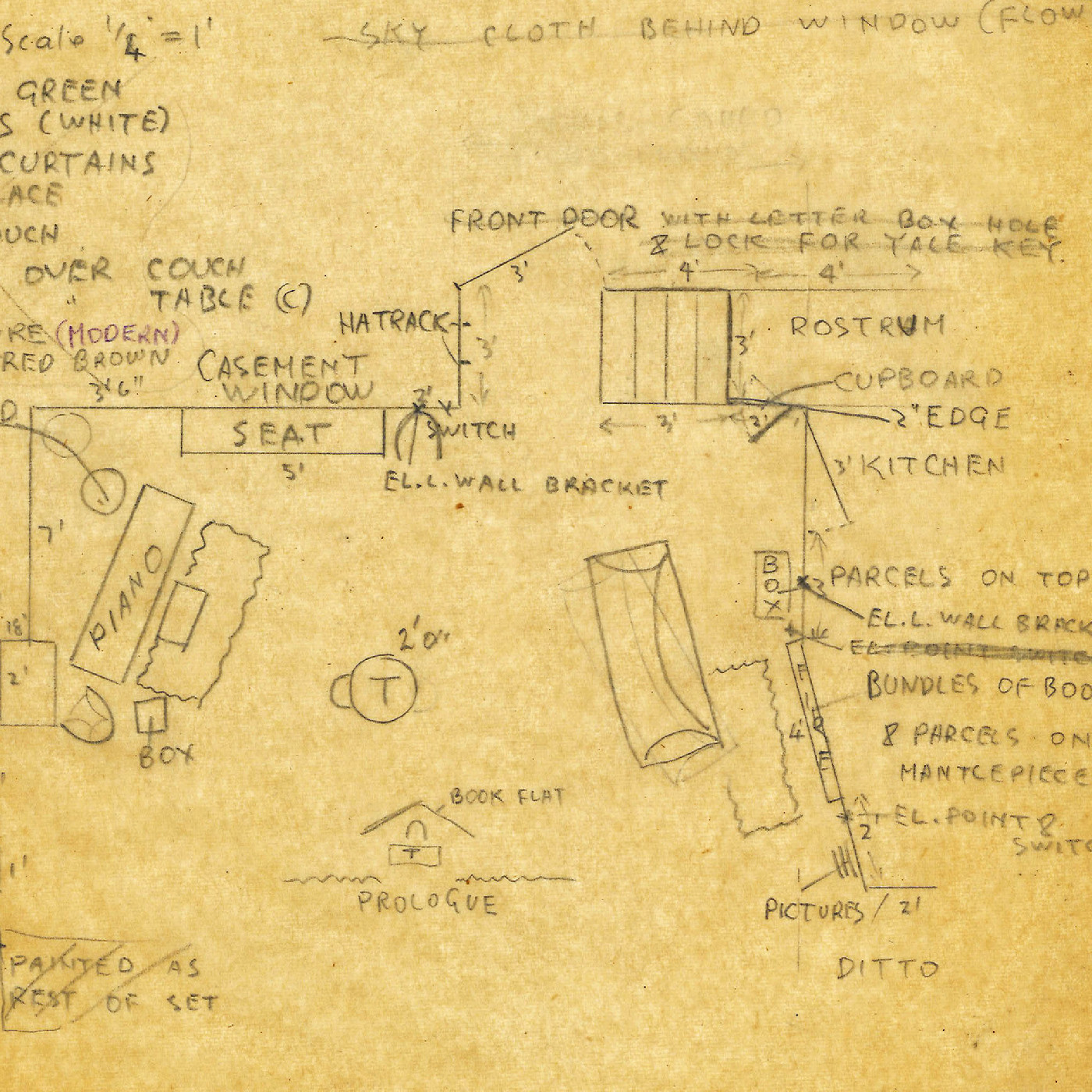 Thespians: set designs for an unidentified production