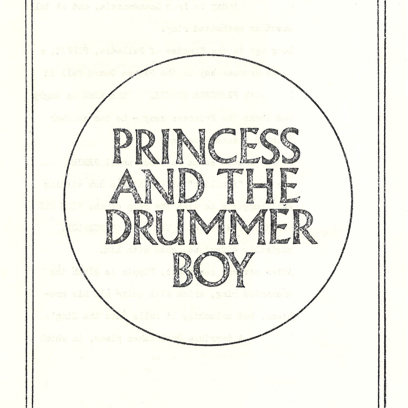 Downstage Theatre: "Princess and the Drummer Boy"