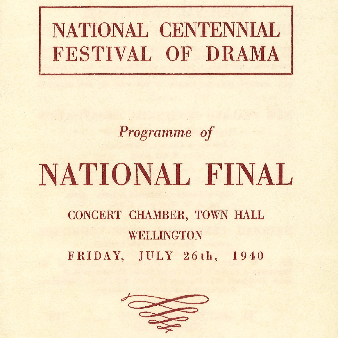 National Centennial Festival of Drama: National Final