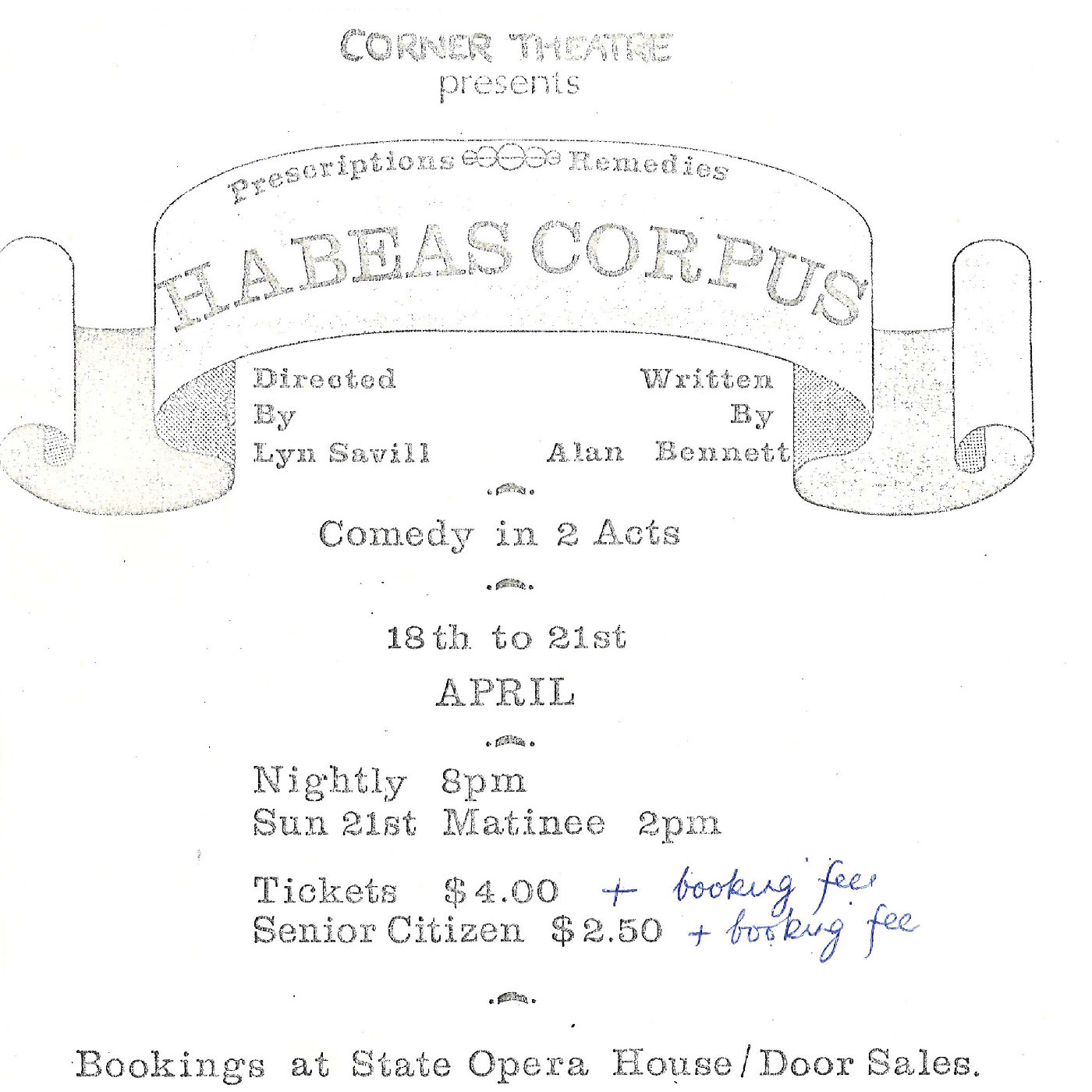 Corner Theatre Presents