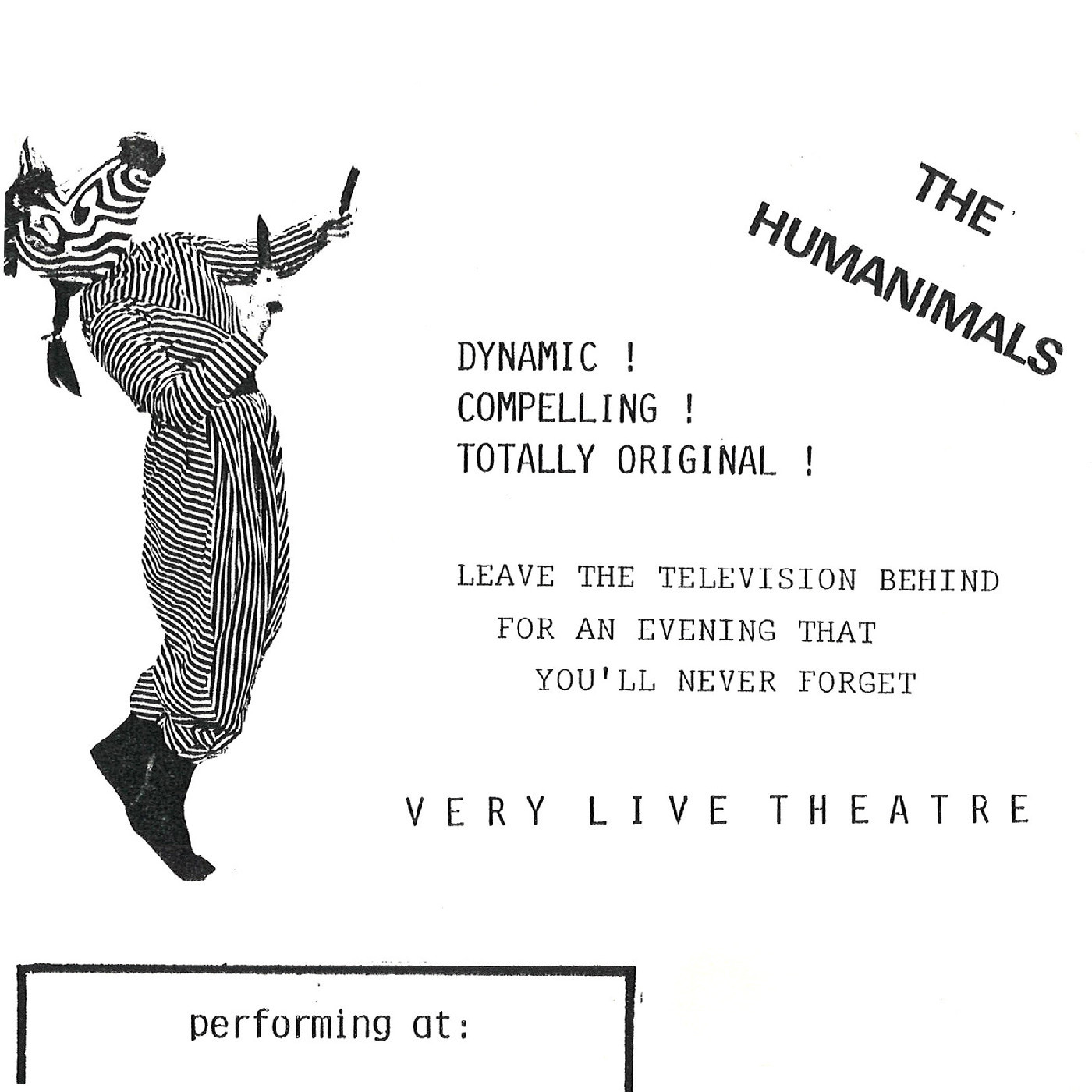 The Humanimals at BATS Theatre