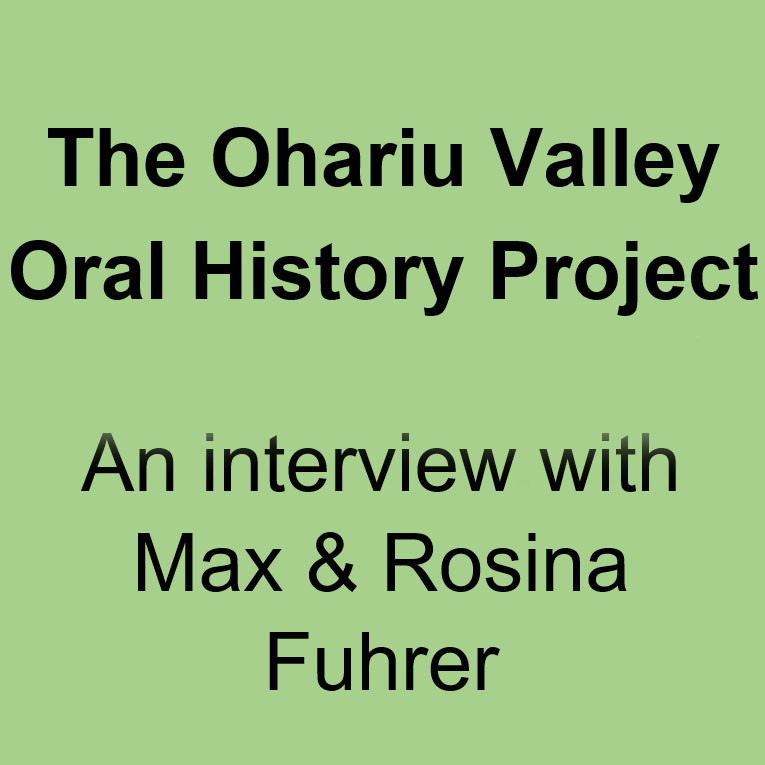 Max & Rosina Fuhrer Oral History