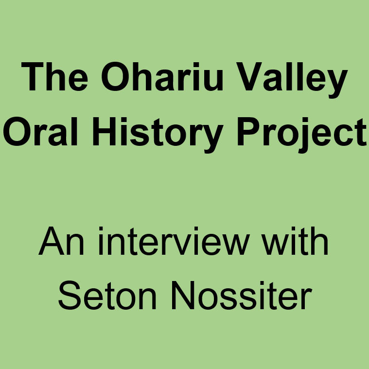 Seton Nossiter Oral History