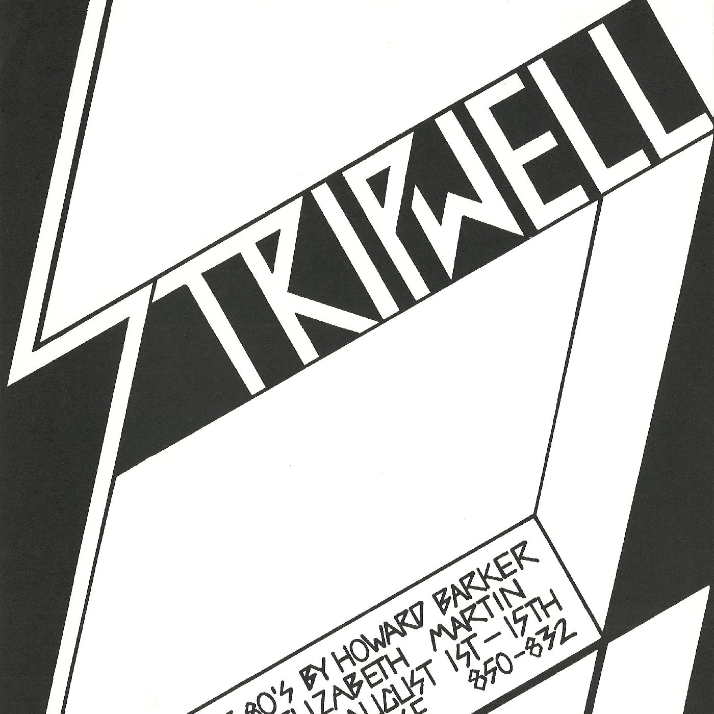 Wellington Repertory Theatre: "Stripwell"