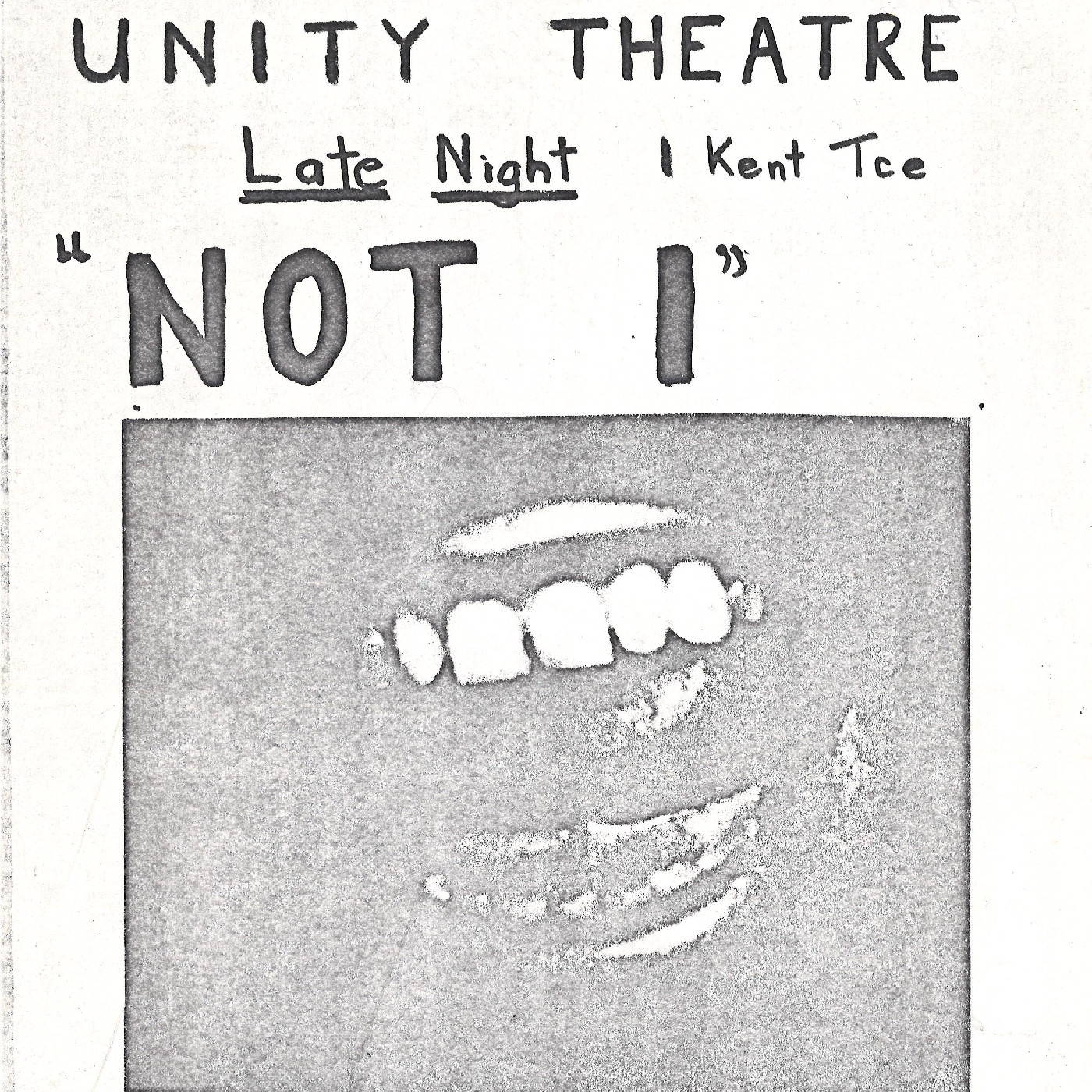 Unity Theatre: "Not I"