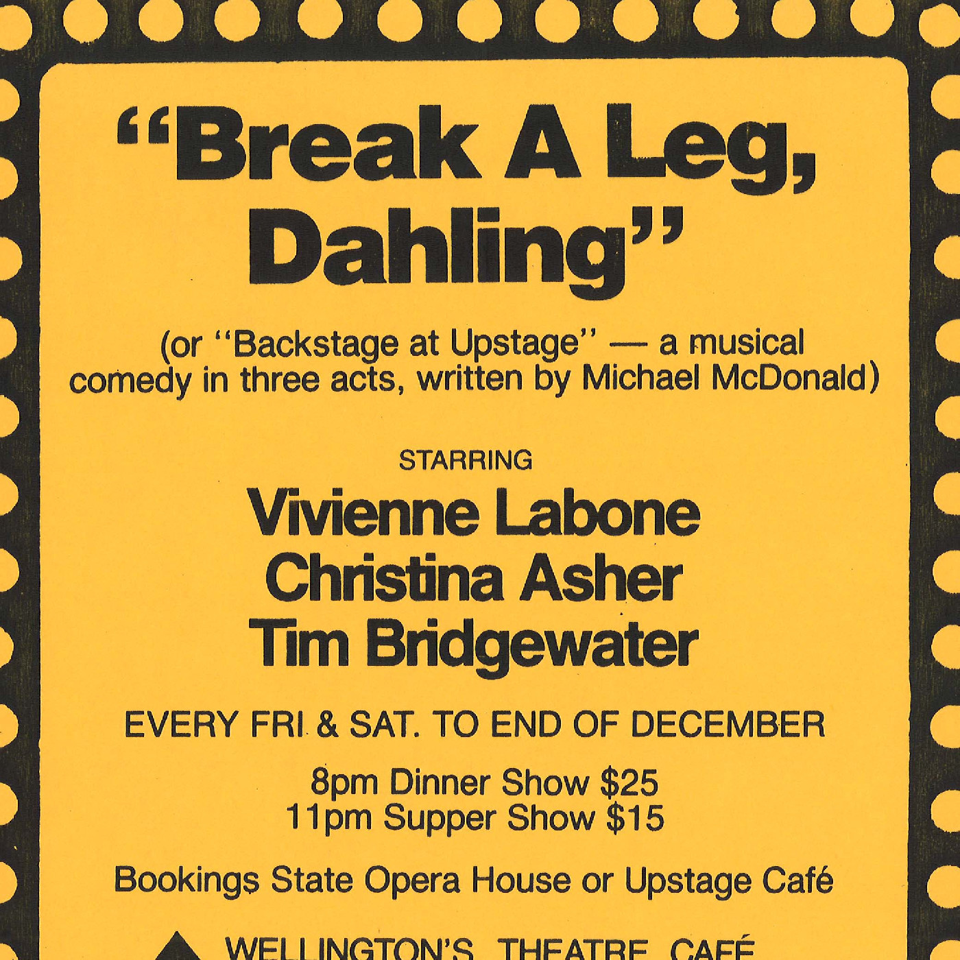 "Break a Leg, Dahling"