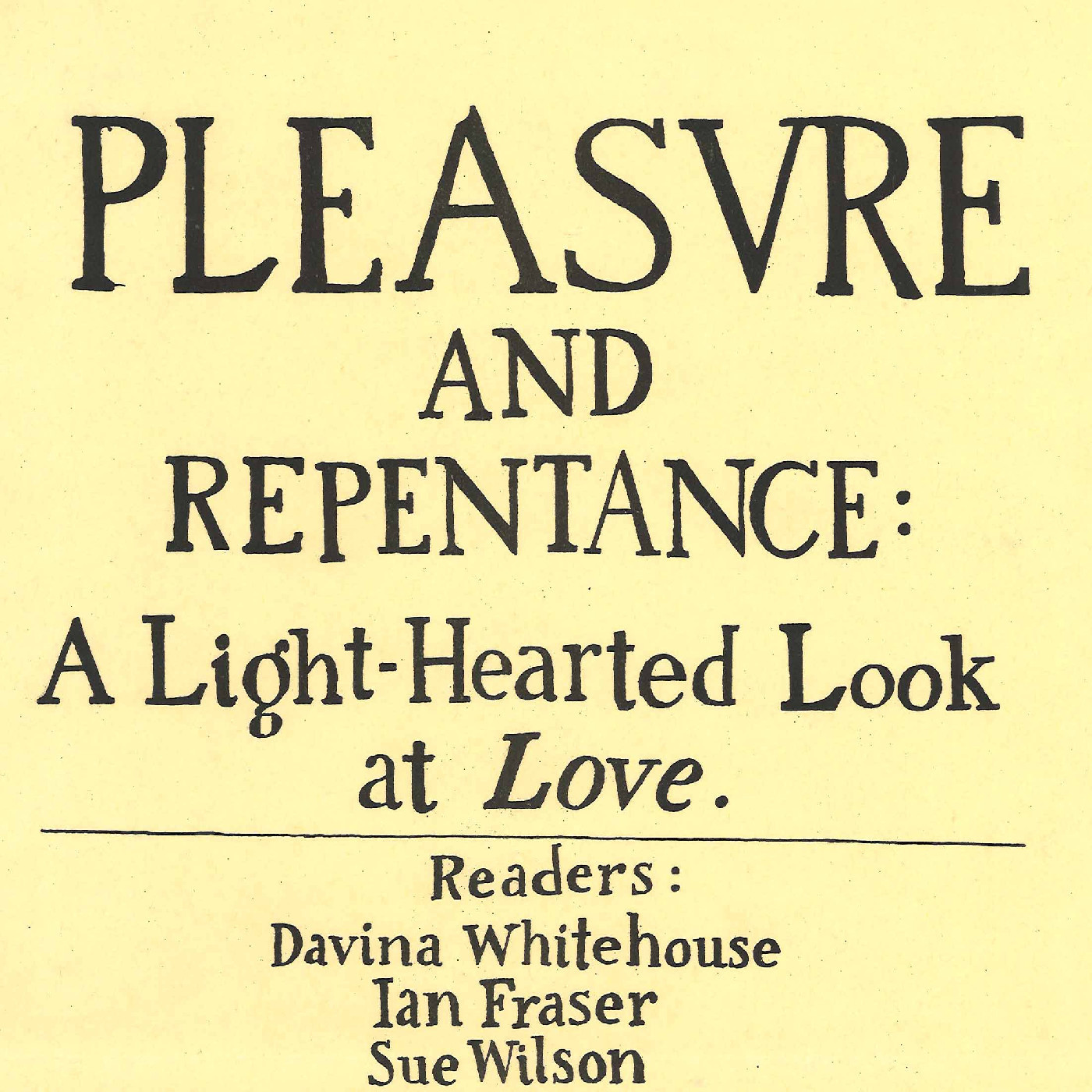 Circa Theatre: "Pleasure and Repentance"
