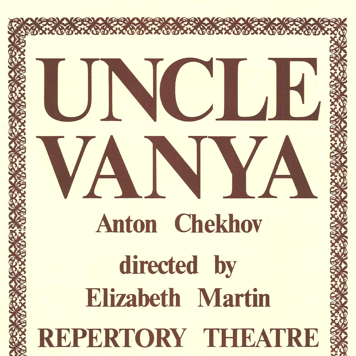Wellington Repertory Theatre: "Uncle Vanya"