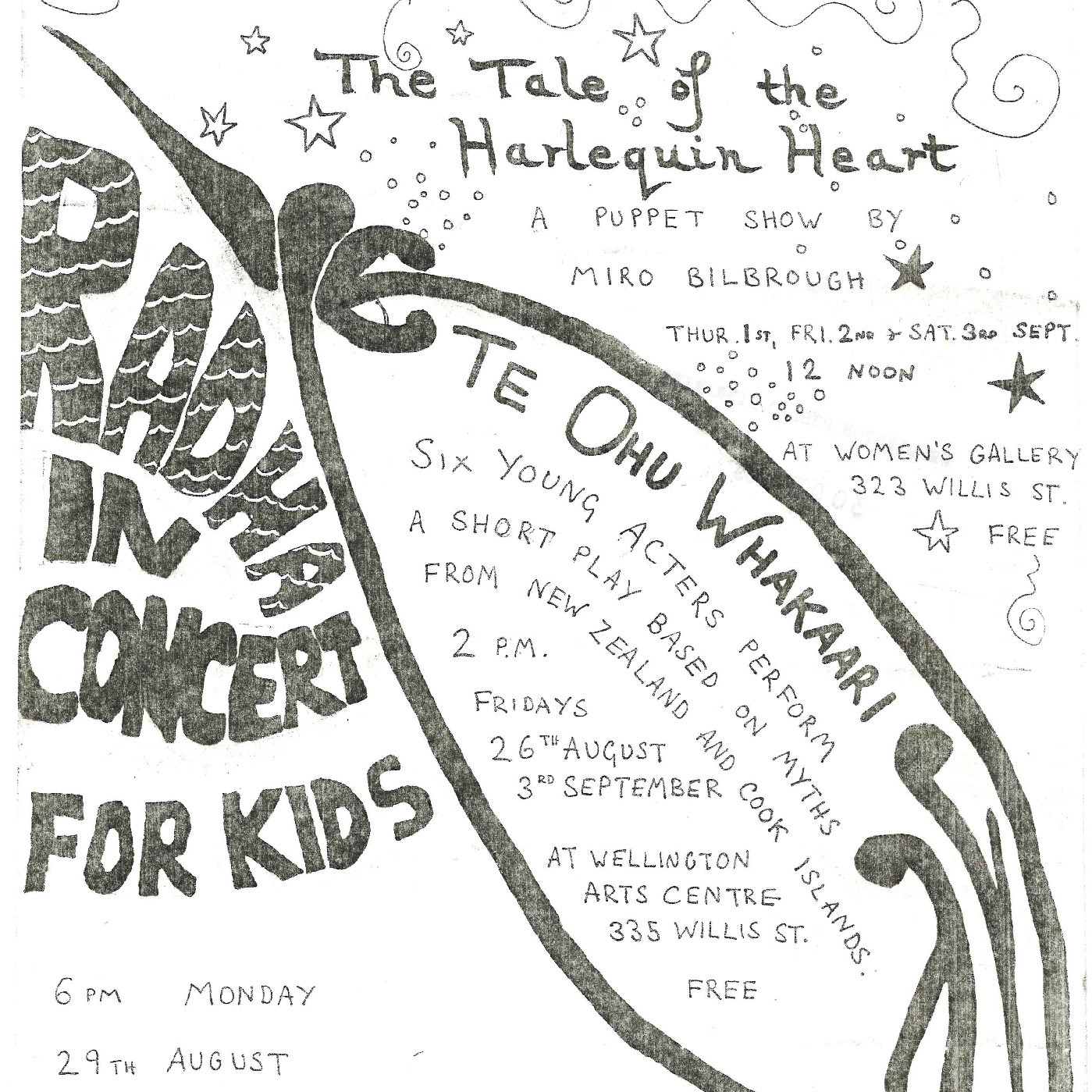 Performances in Association with The Women's Gallery