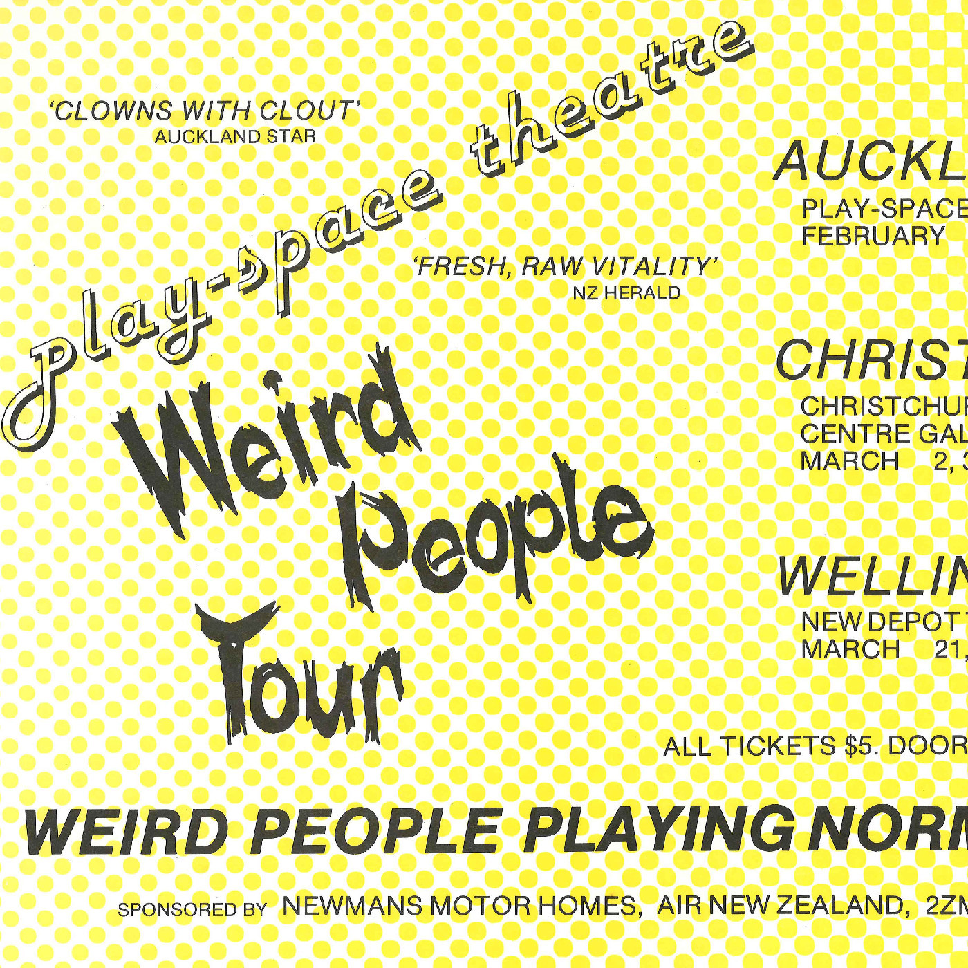 Play-space Theatre Weird People Tour