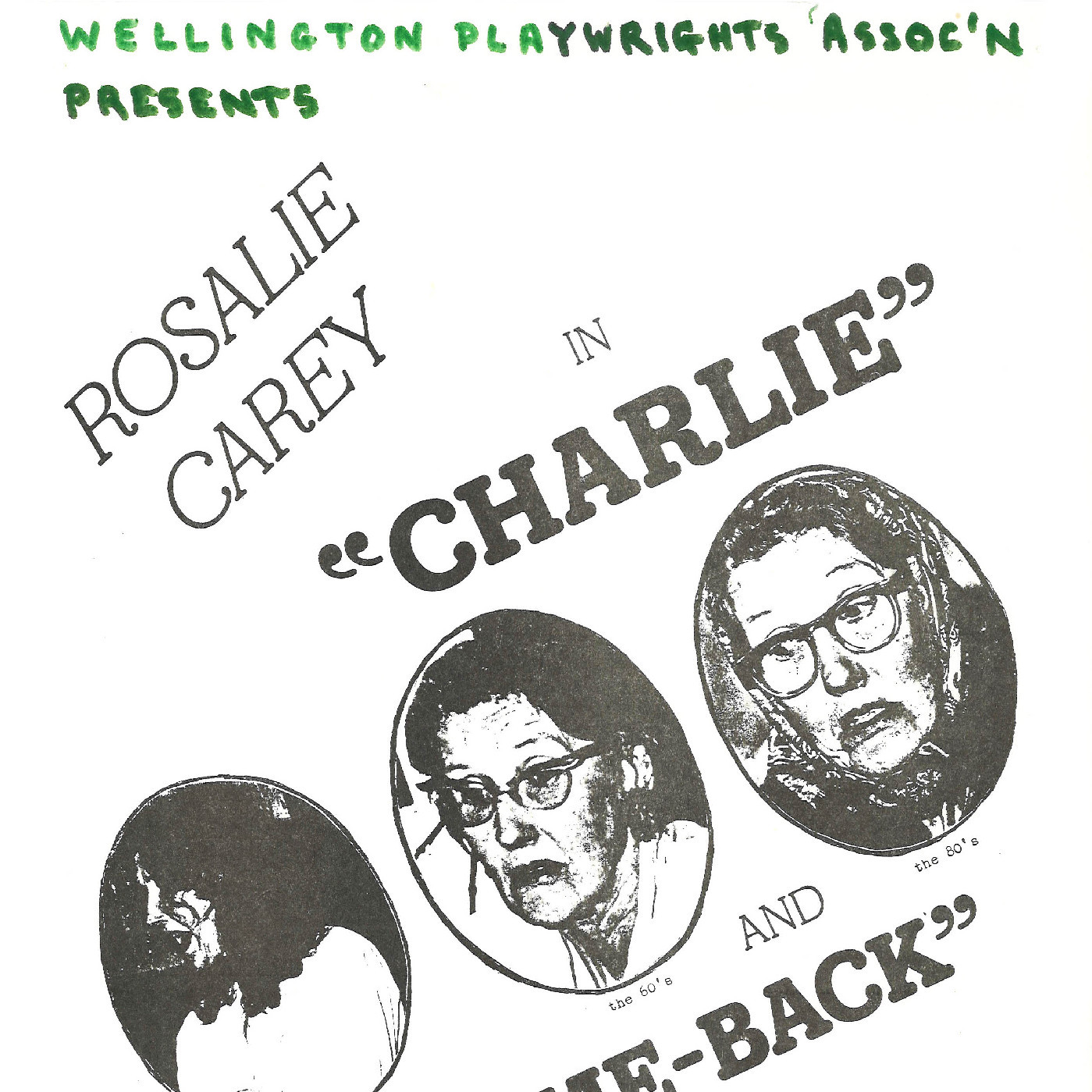 Wellington Playwrights Assoc'n presents